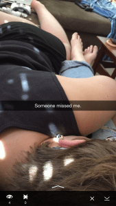 The Girl, in full affection sprawl